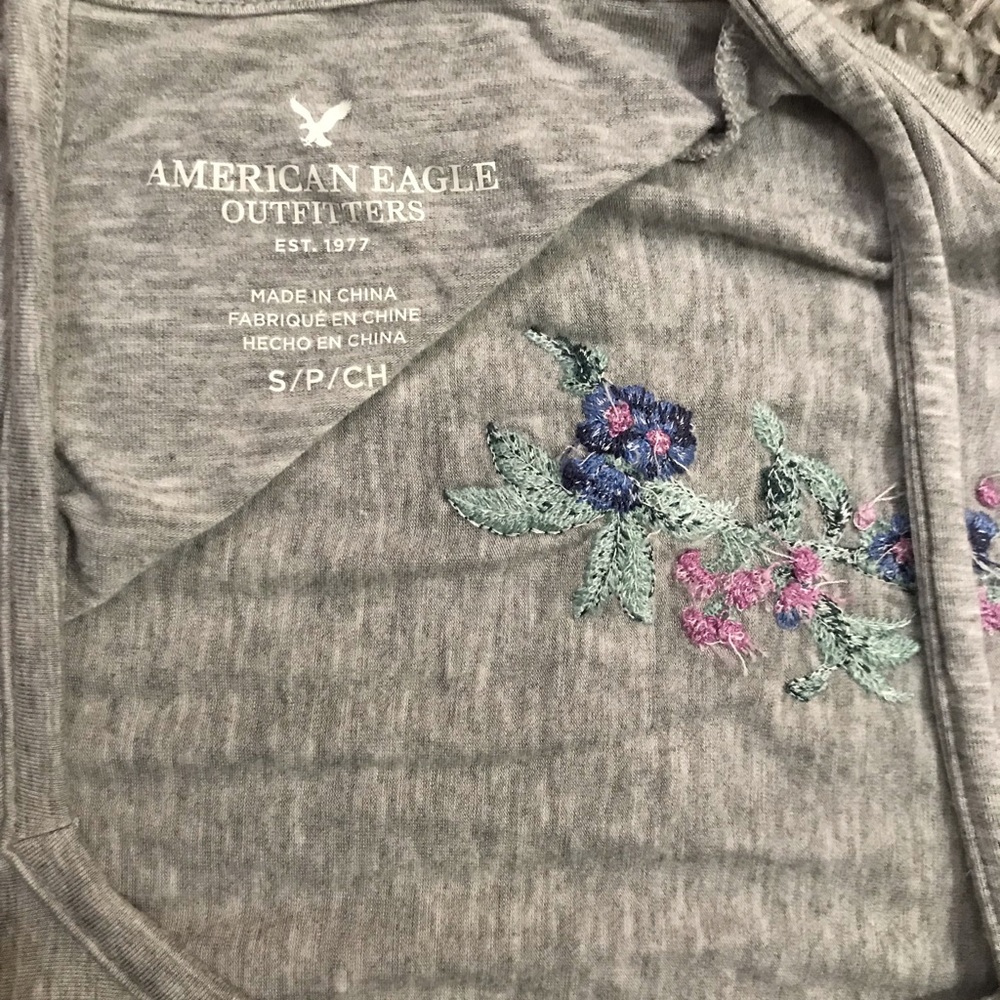 AE Flower Embroidered Bodysuit